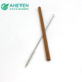 chinese manufature produce eco friendly bamboo flatware cutlery set with spoon fork knife straw
